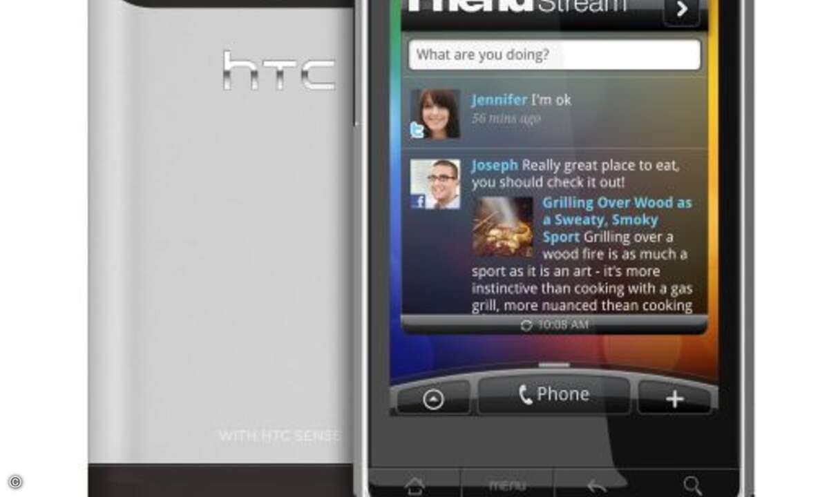 Auch HTCs Designer-Smartphone Legend setzt auf die Android-Plattform
