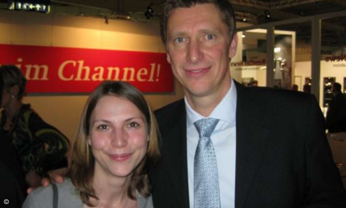 Ulrike Wendel (CRN) und Raf Riba (Riba Business Talk)