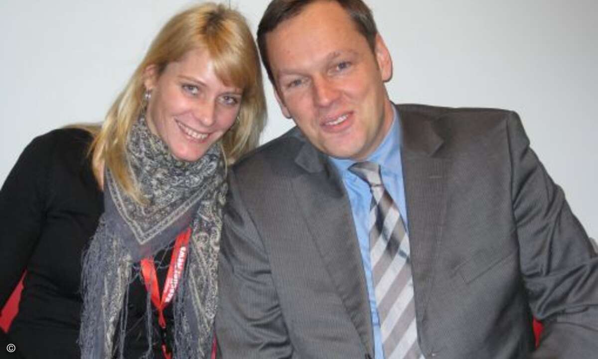 Ex-Benq-Chef Michael Grote und Sandra Hanel (CRN)