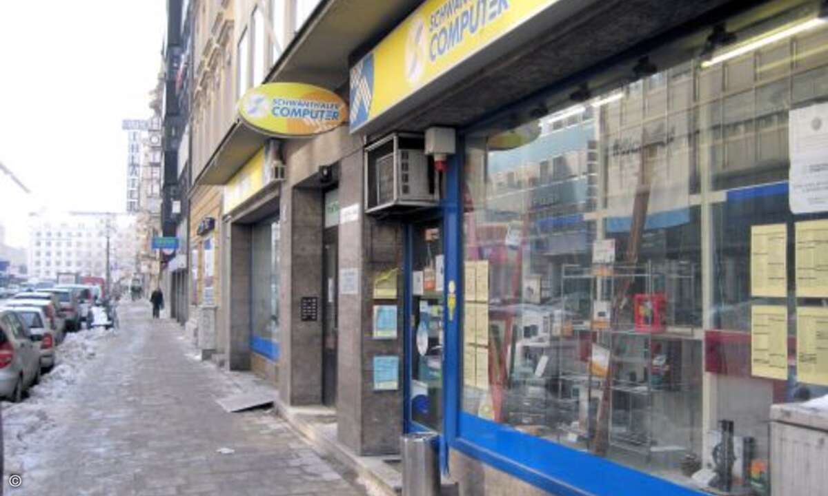 Vor allem das Geschäft mit gebrauchter Hardware boomt in der Münchner Schillerstraße