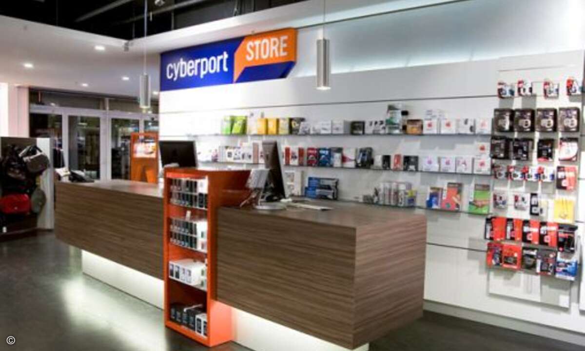 Schon das Store-Design deutet auf die hohe Lifestyle-Affinität von Cyberport hin