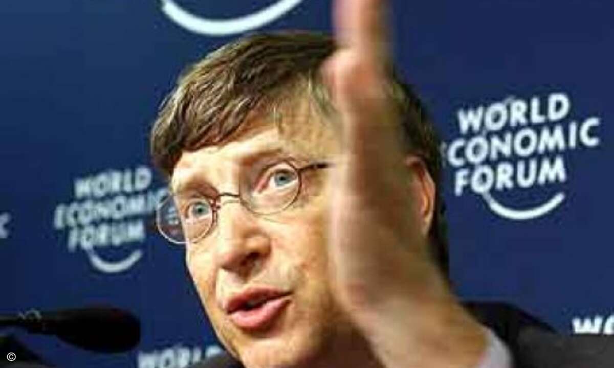 Platz 2: Nach fast 15 Jahren läßt Bill Gates dieses Jahr - mit nur 53 Milliarden Dollar Privatvermögen - mal wieder jemand anderem den Vortritt.