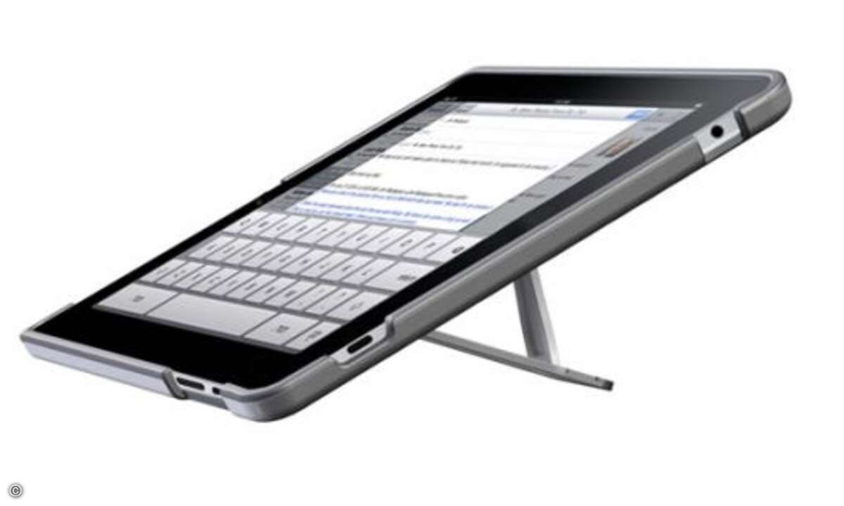 Wir wollen schreiben. Für professionelle Zehnfingerschreiber (wie uns Journalisten) sind Keyboards, die auf Touchscreens eingeblendet werden, der reinste Horror: keine solide Rückmeldung einer handfesten Tastatur. So kann ein kreativer Mensch einfach