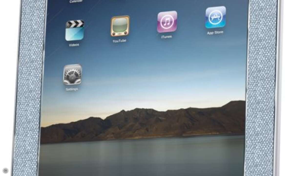 Wir wollen protzen. Leider bahnt sich beim iPad dasselbe Desaster an wie beim iPhone: Nach spätestens zwei Wochen ist der Hauch von Exklusivität verfolgen, weil Hinz und Kunz mit einem solchen Teil herumlaufen. Da hilft nur eines – auf Protzen setzen