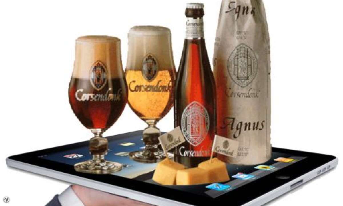 Wir wollen Getränke servieren. Nach all der Arbeit mit dem iPad verspürt der User vielleicht etwas Durst (und auch der Akku braucht frischen Saft). Kein Problem, schließlich heißen Tablet-PCs nicht umsonst so: Mit einer ordentlichen Displayschutzfoli