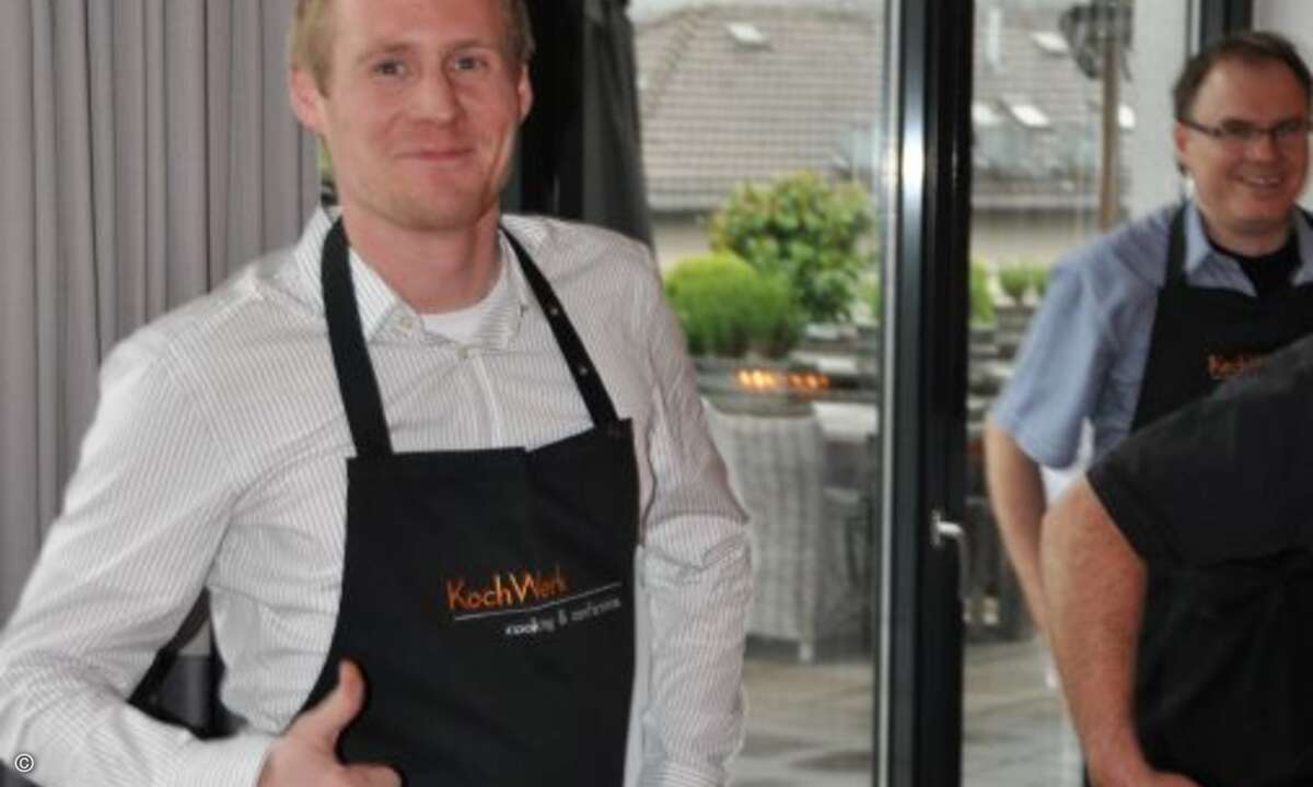 Andreas Müller (B.Com) freut sich auf seinen Kücheneinsatz