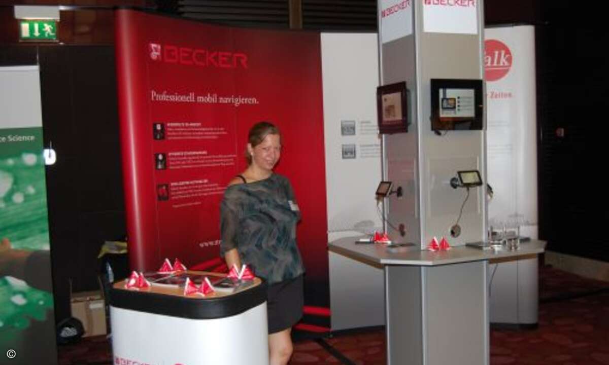 Navigationsgeräte - hier das Sortiment von Becker - sind nach wie vor ein großes Thema für die IFA