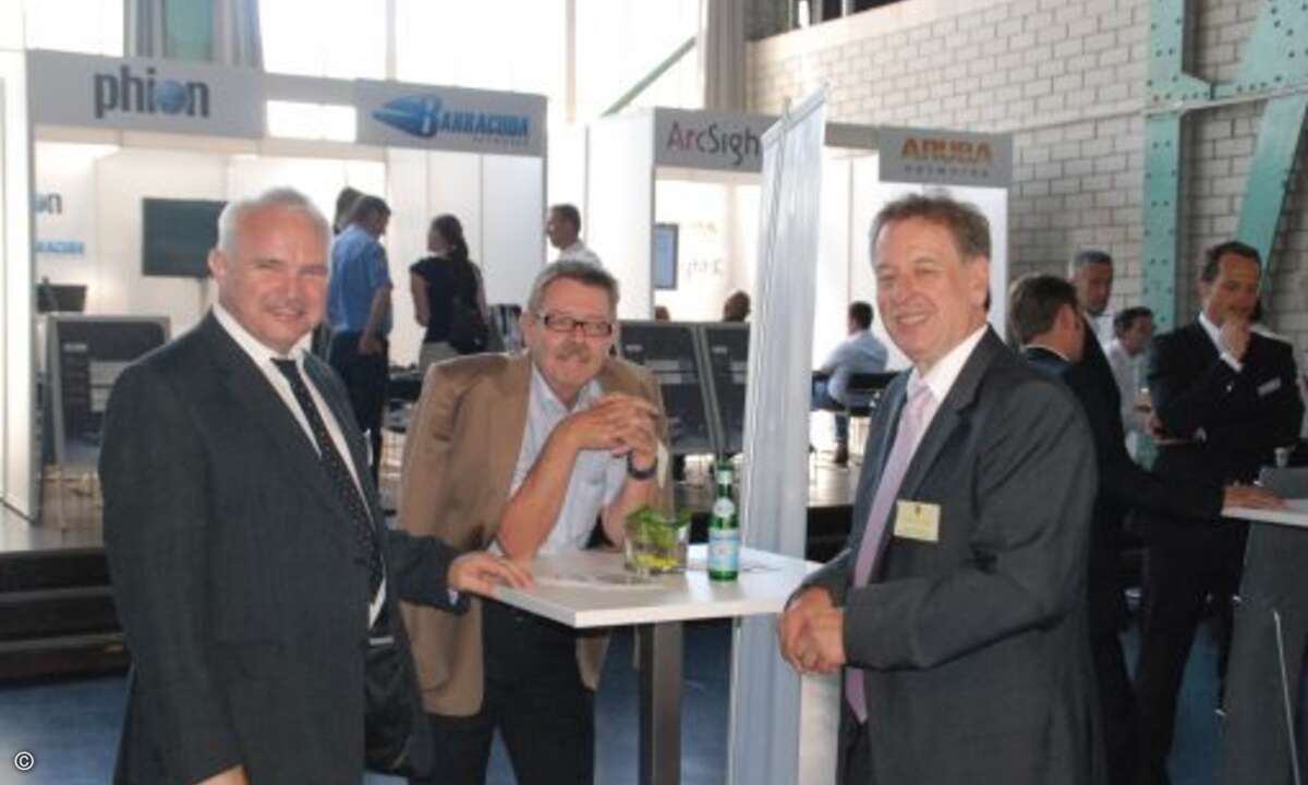 Sicherheitsaxperten: Auch das Landesamt für Verfassungsschutz präsentierte sich auf der Messe