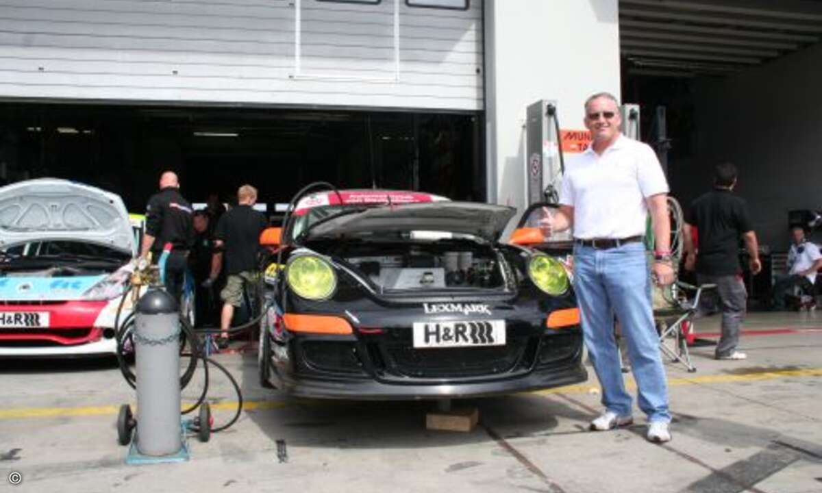 Der begeisterte Motorsportfan und Rennfahrer Brant Nystrom ist zuversichtlich, dass die letzten Optimierungen am GT3 für das Rennen noch ein paar entscheidende Zehntel bringen.