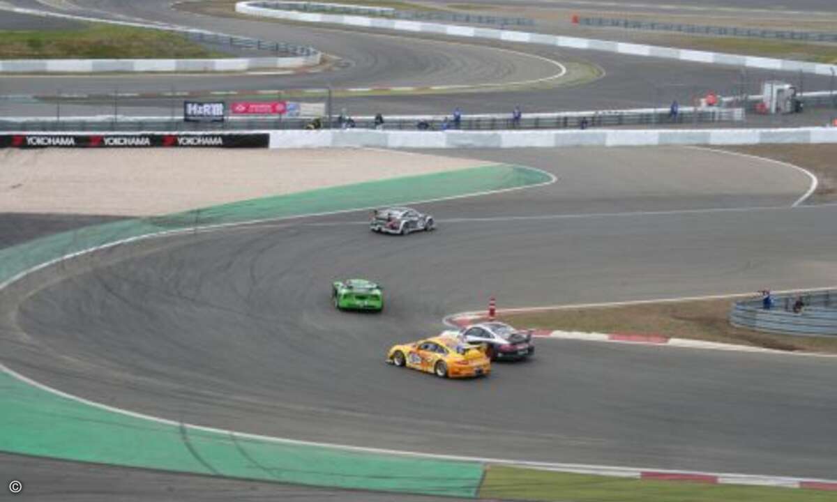 Auf der Rennstrecke ...