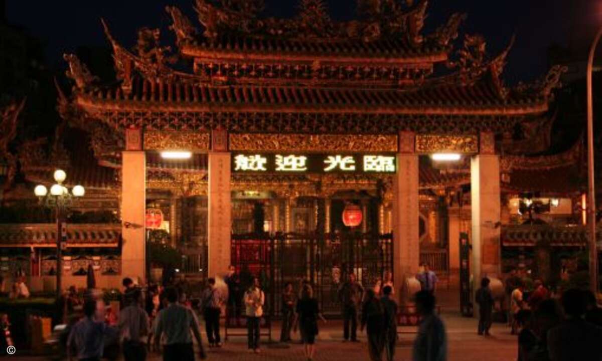 Der Lungshan Tempel in Taipeh