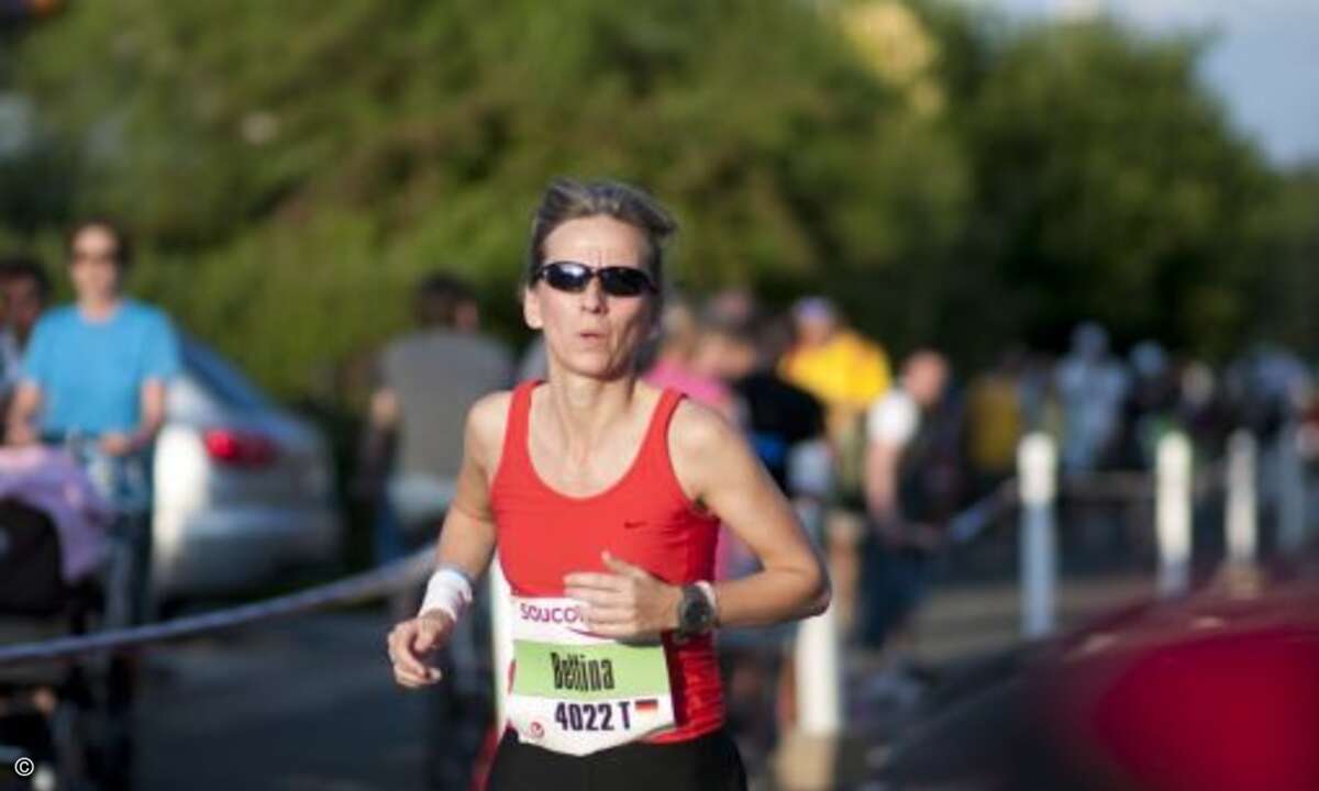 Bettina Kern, Lenovo, auf der Marathonstrecke