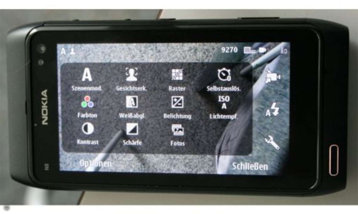 Die Kamera bietet zahlreiche Einstellungsmöglichkeiten.