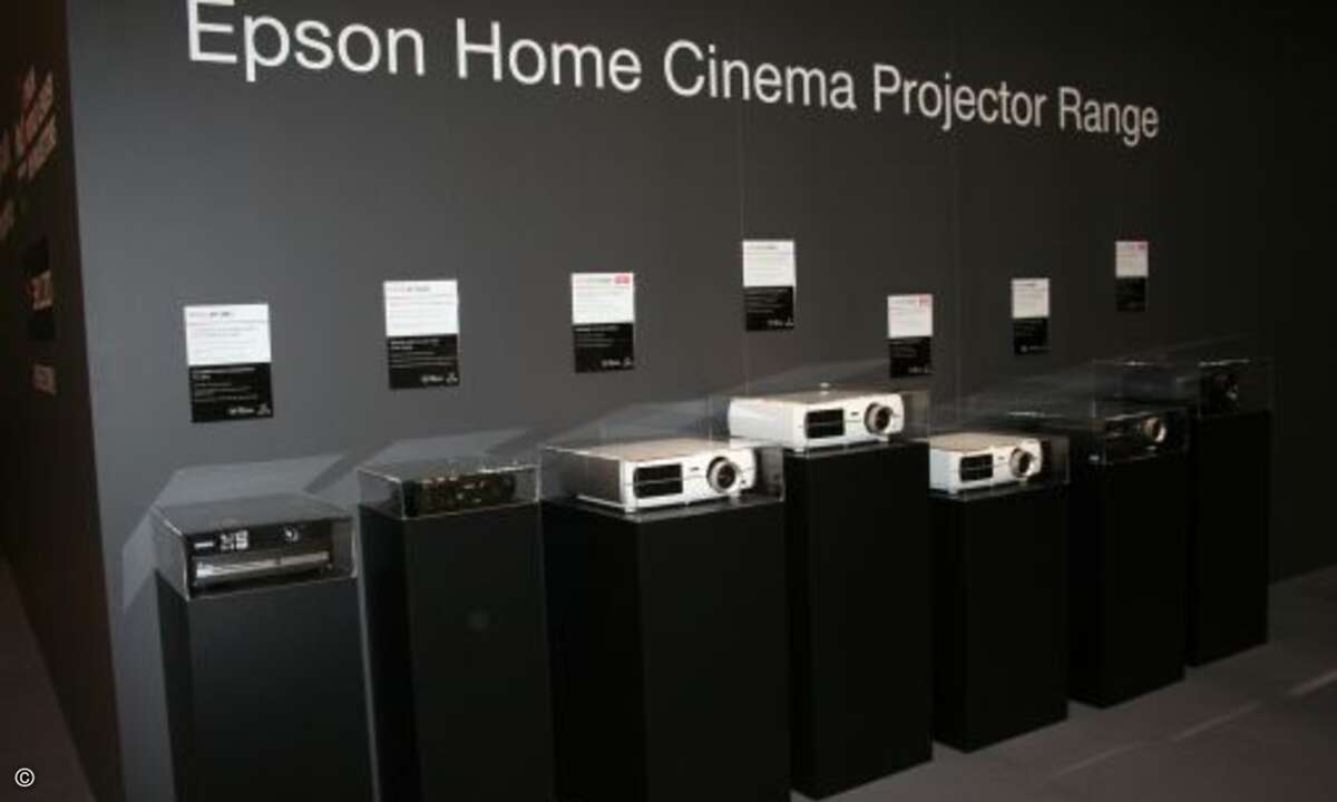 Besonders im Mittelpunkt stehen bei Epson die Home Cinema Projektoren
