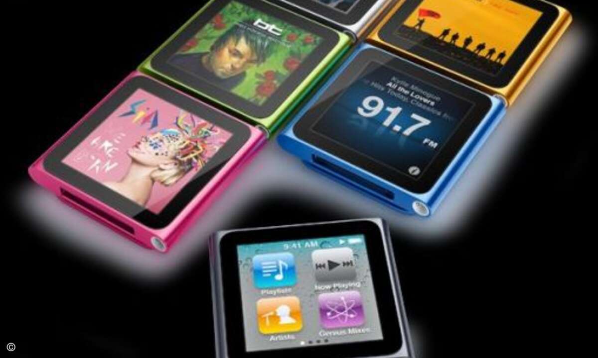 Der neue iPod nano mit Touchscreen.
