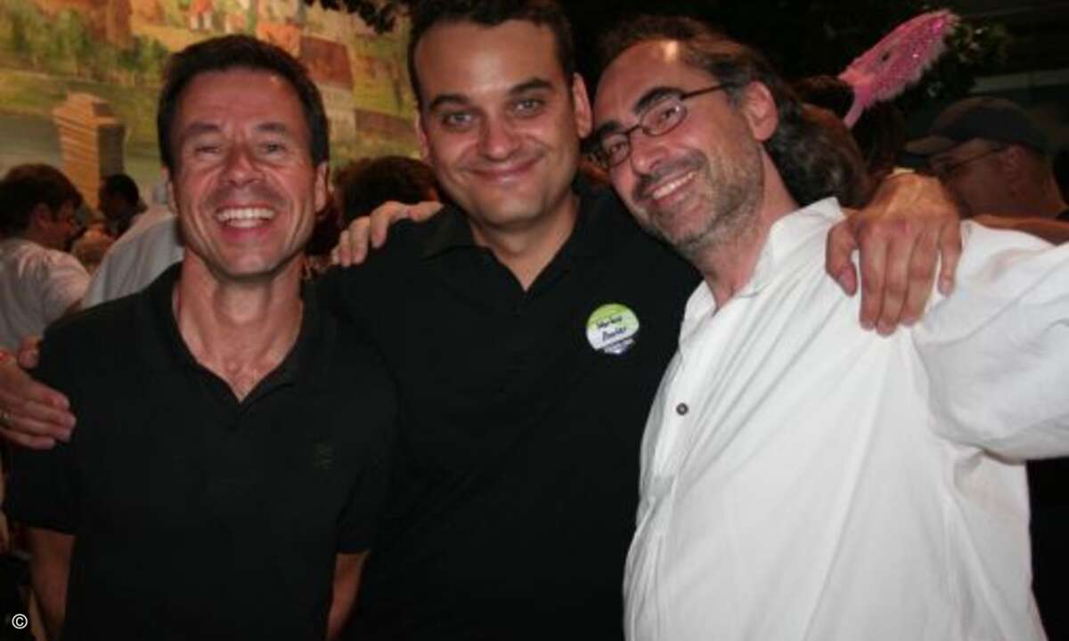 Norbert Neumann von Lexmark, Markus Reuter Chefredakteur der CRN und Channel-Urgestein Andreas Raum