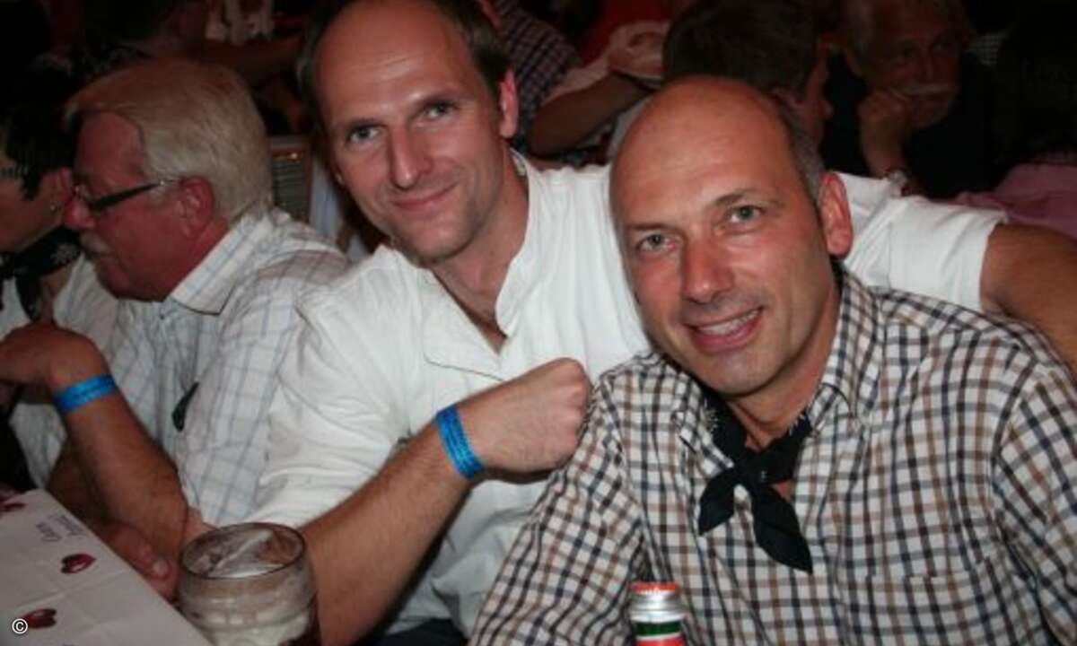 Marco Eckstein von Bluechip mit Torsten Gentzsch von Oki