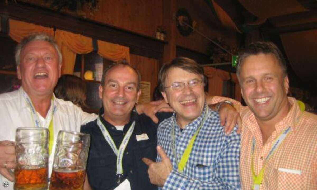 Johann Rettinger von Dialogic Deutschland, Andreas Wehner von Tech Data, Gerhard Reinhold von Dialogic Deutschland und Michael Schwidderm von Dialogic Deutschland