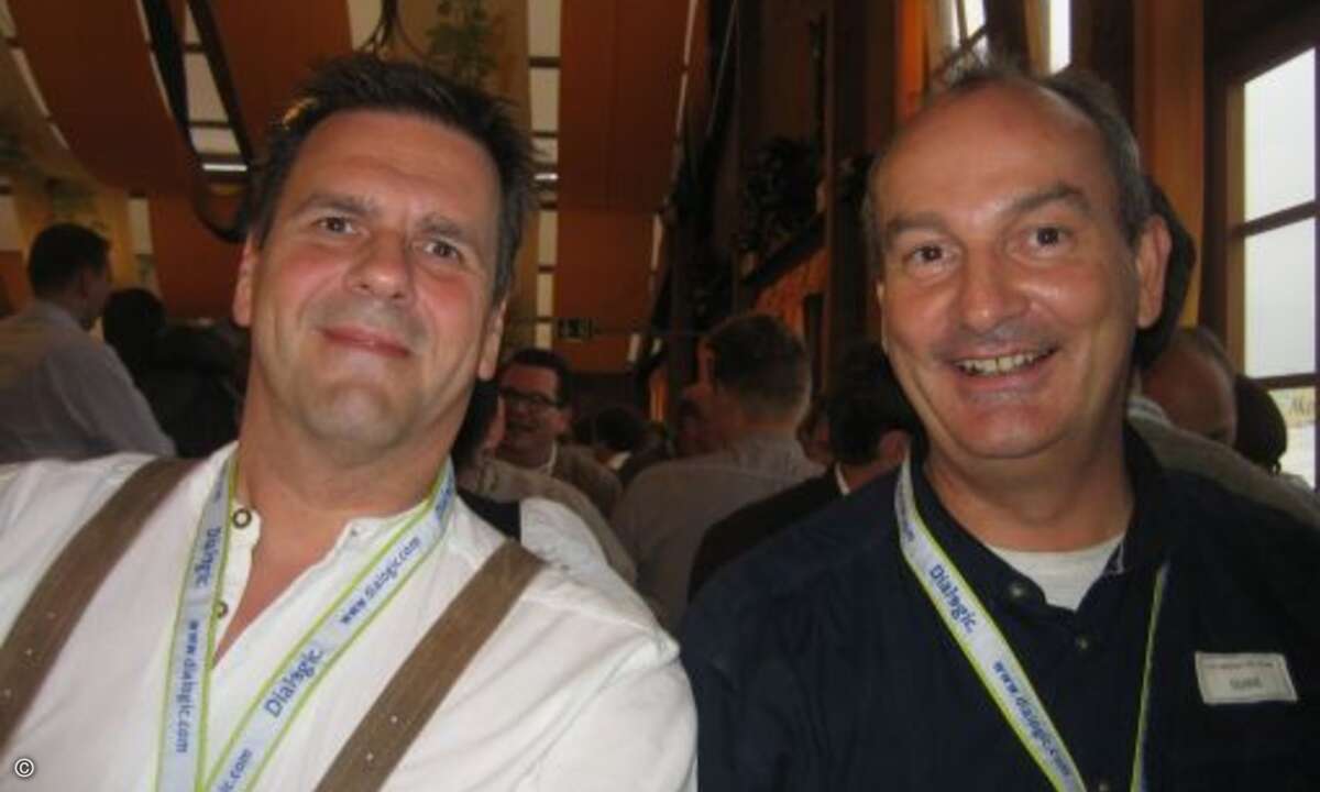Heinz Blank von GN Netcom und Andreas Wehner von Tech Data