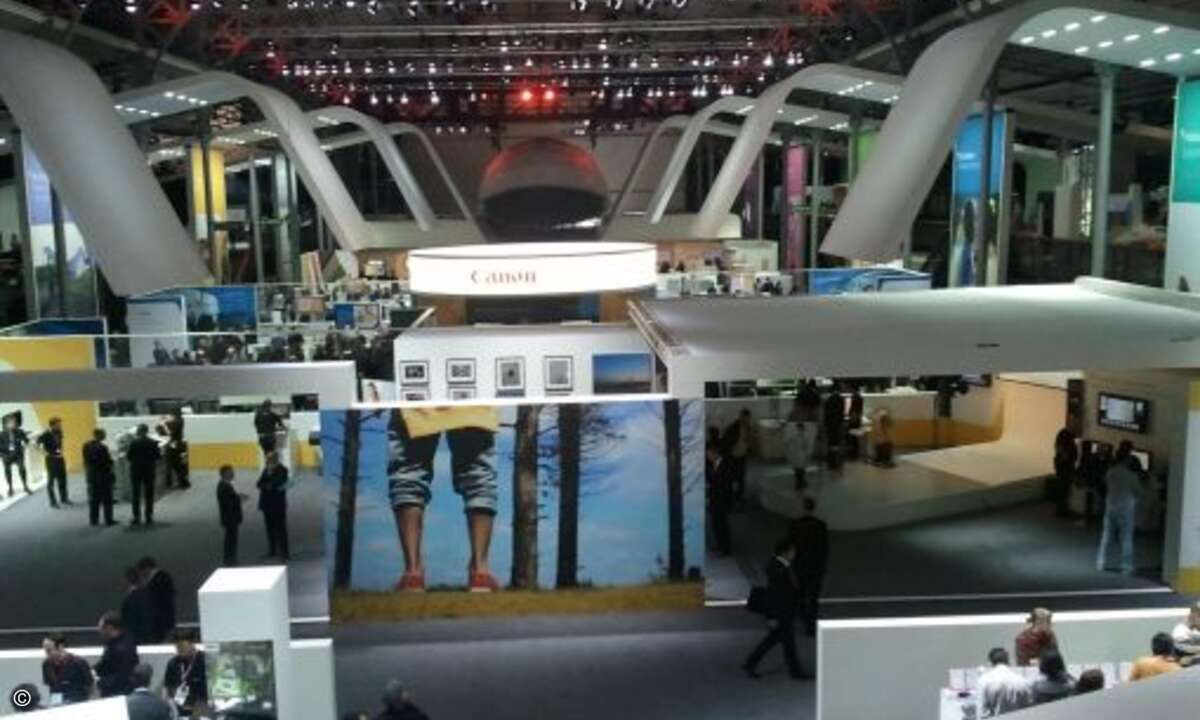 So sieht die Canon Expo Halle von oben aus