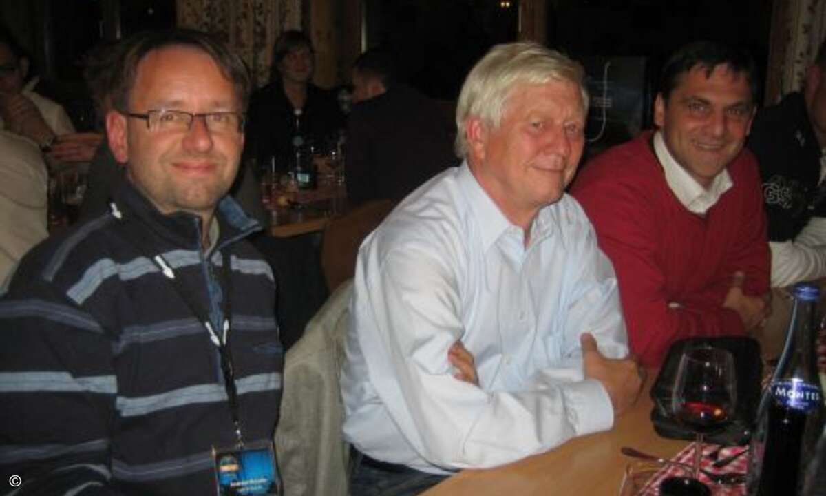 Andreas Heiszler (Leder & Schuh), Werner Frei (WHF International) und Georg Farkas (Kyberna)