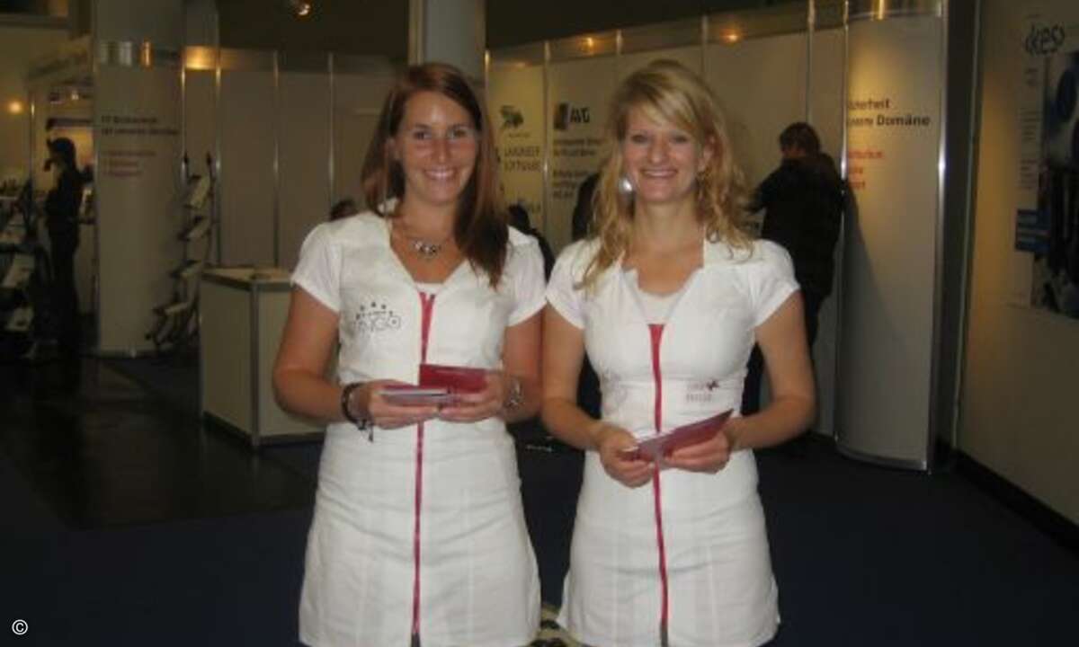 Krankenschwester machen auf jeder Messe eine gute Figur
