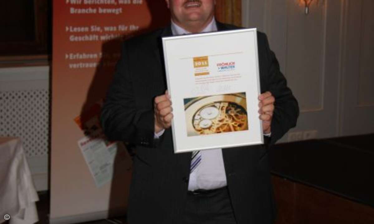 Excellent-Award (Note 1,94) auch für Fröhlich und Walter, stolzer Urkundenbesitzer: Jörg Klawitter