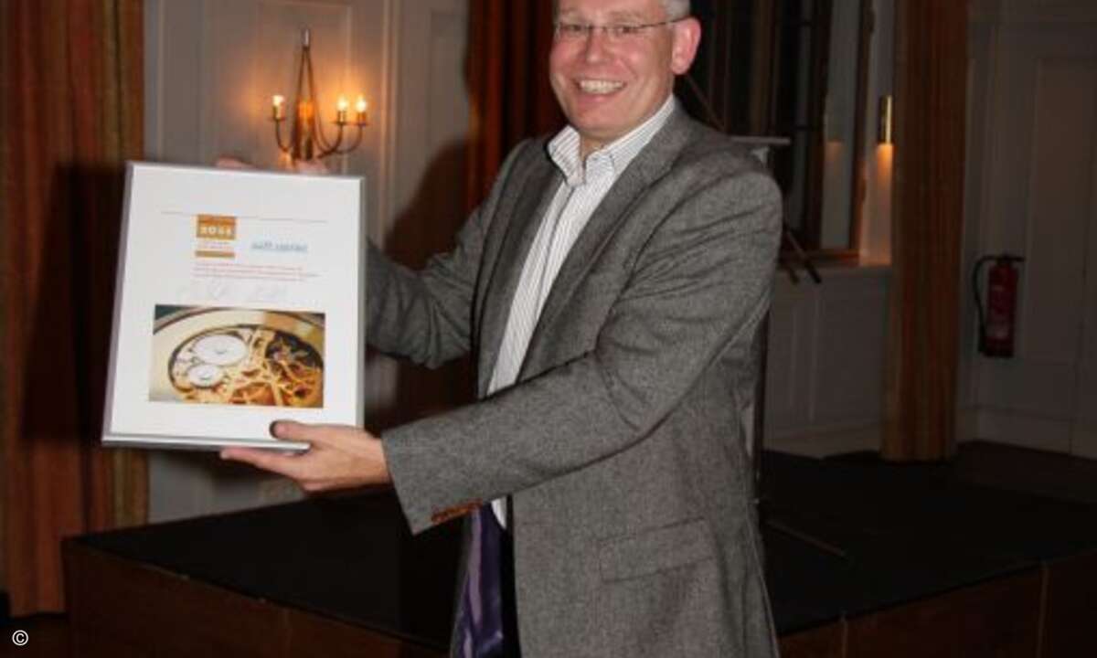 Der Excellent-Award lässt Softcarrier-Chef Thomas Veith strahlen (Note 1,84)
