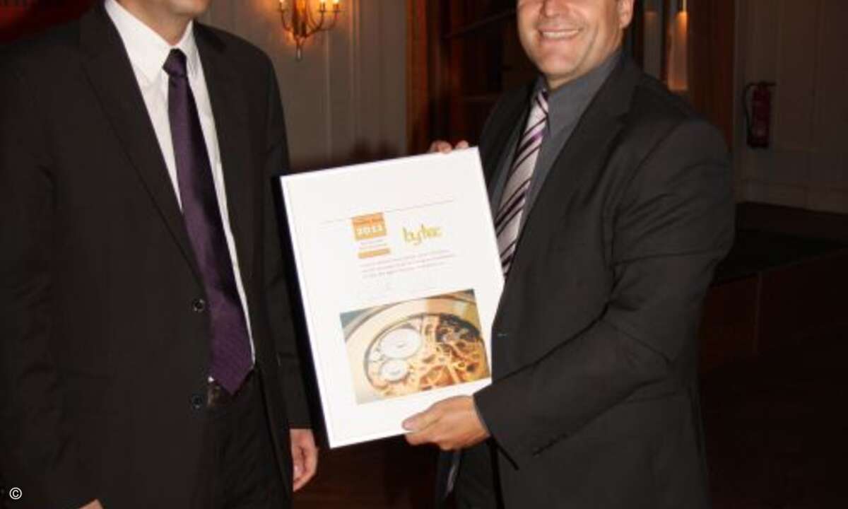 Auch Zweitbester: Matthias Bodry von Bytec (Note 1,7)