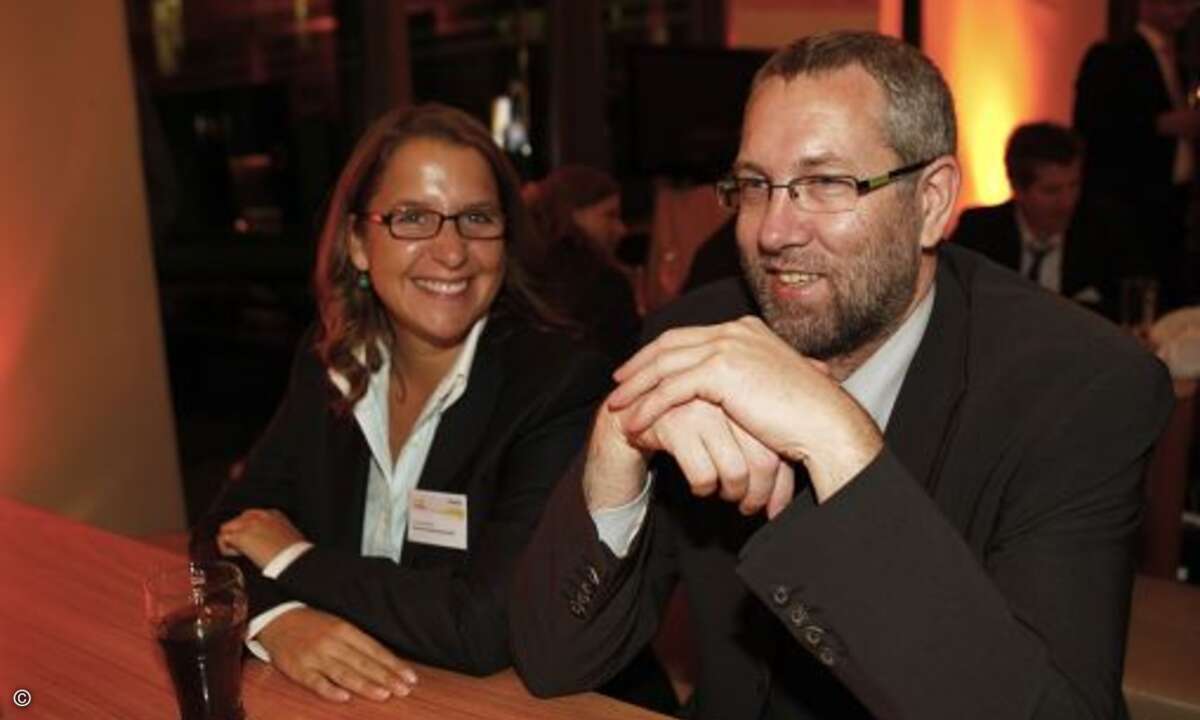 Jana Buckesfeld und Jürgen Barfigo von Symantec