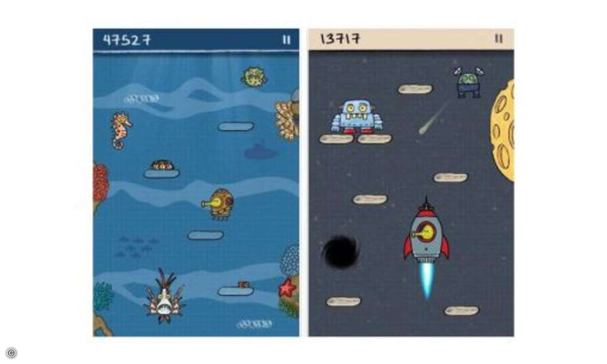 Doodle Jump (Universelle Version für alle Plattformen: 0,79 Euro):