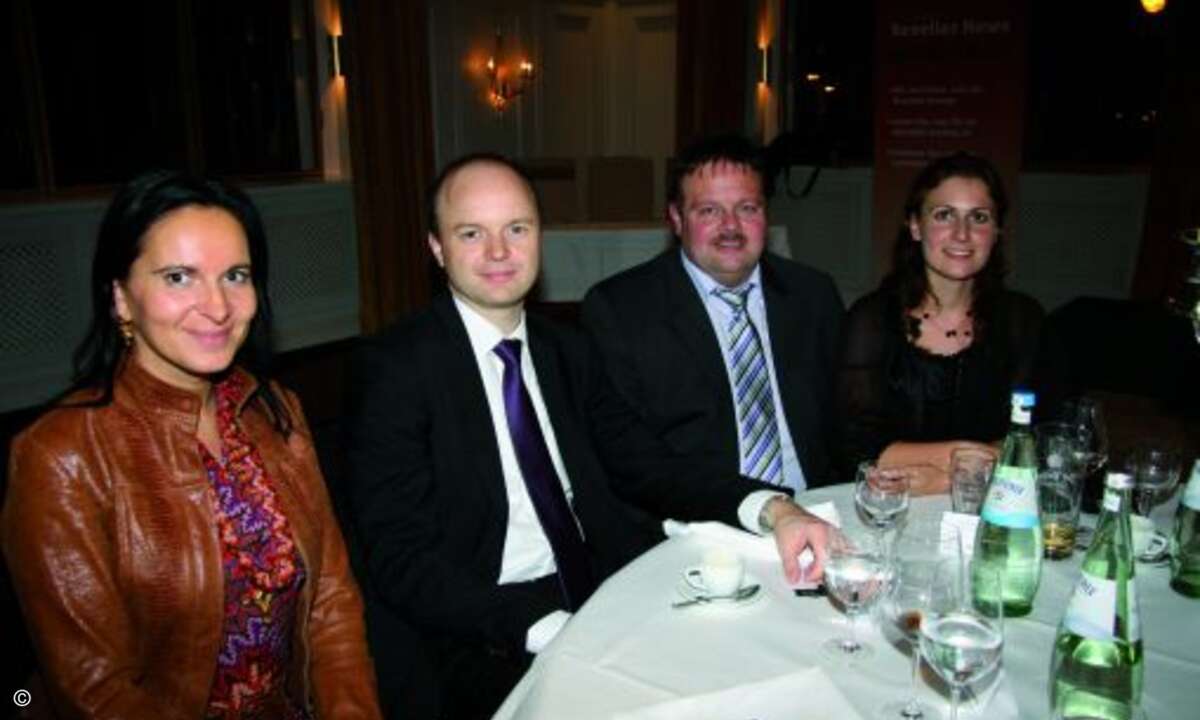 Beate Rodler (CRN), Award-Neuling Sven Vollrath (Tekno), Jörg Klawitter und Verene Hoff (Fröhlich + Walter)
