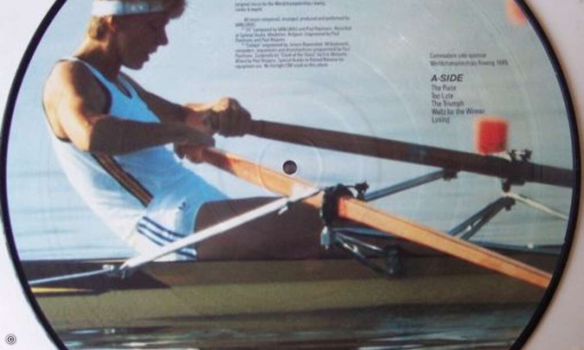 Commodore war auch als Plattenlabel aktiv, zum Biespiel mit diesem Soundtrack zur Ruderweltmeisterschaft 1985