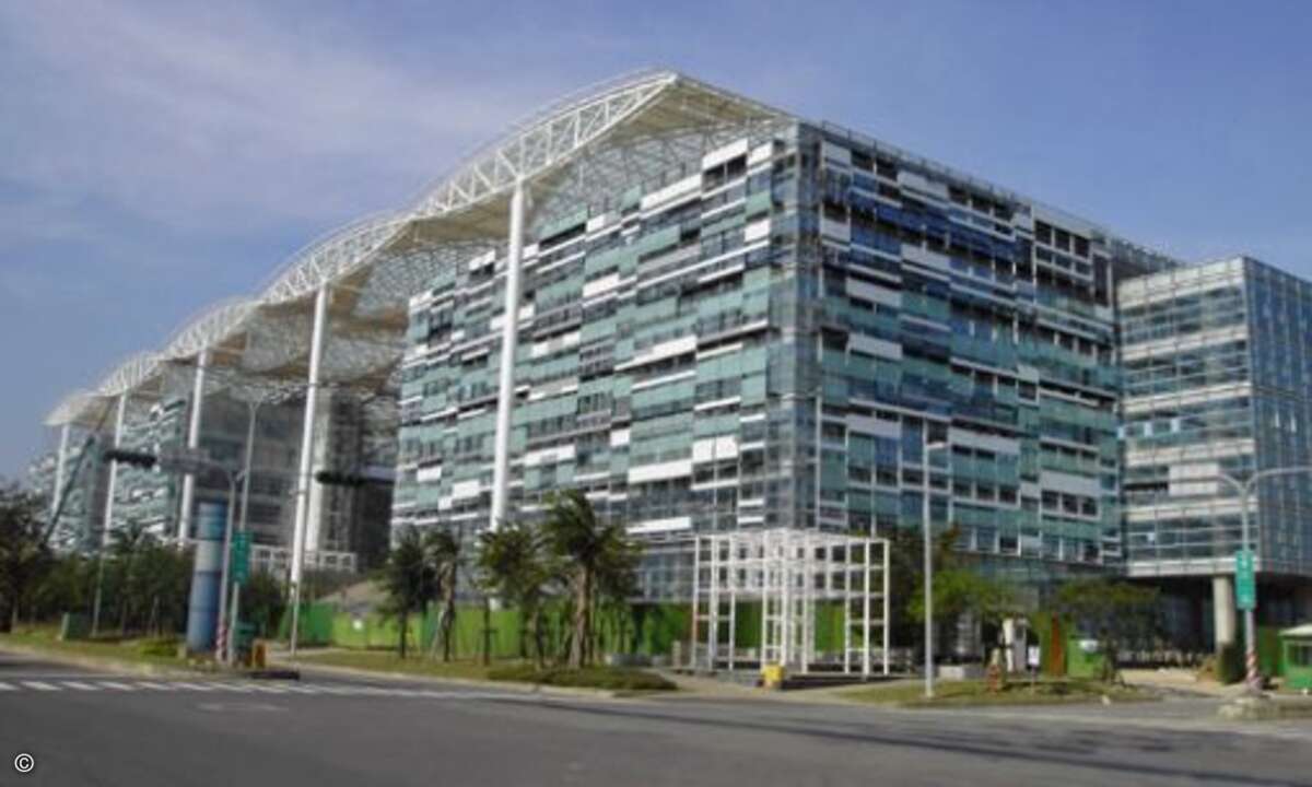 Das Hauptquartier vom größten Auftragsfertiger Quanta im taiwanischen Taoyuan County