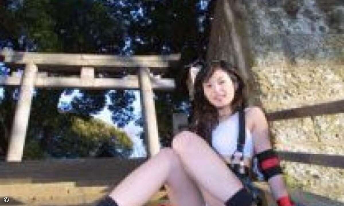 Tifa Lockheart aus Final Fantasy VII, die jeden Feind mit bloßen Fäusten ausschalten kann, macht mal Pause.