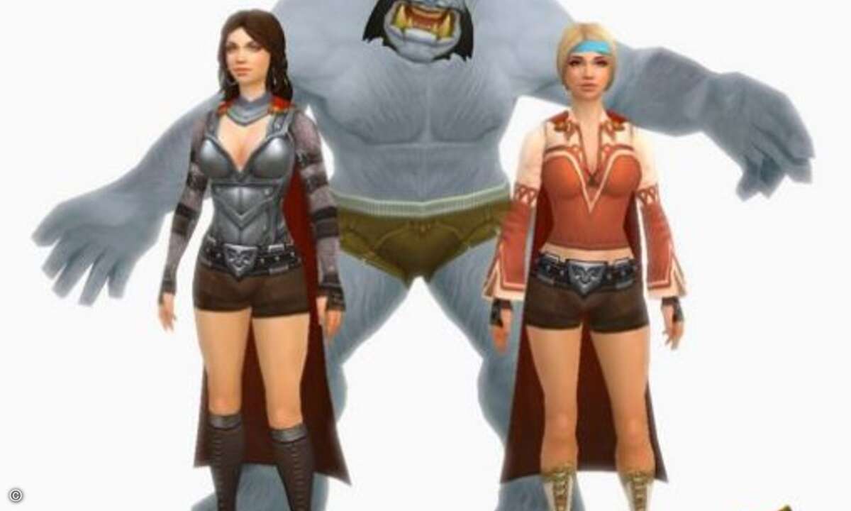 Bestimmte Körperpartien sind an den extraterrestrischen Flügelwesen aus dem Rollenspiel »Allods Online« besonders irdisch geblieben.