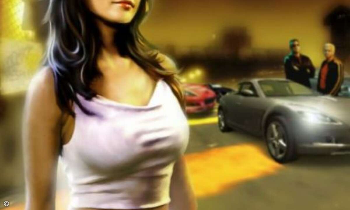 Im Online-Racer »Need for Speed« spielen Kurven verständlicherweise eine tragende  Rolle. Keine schlechte Figur macht da im zweiten Teil Rachel.