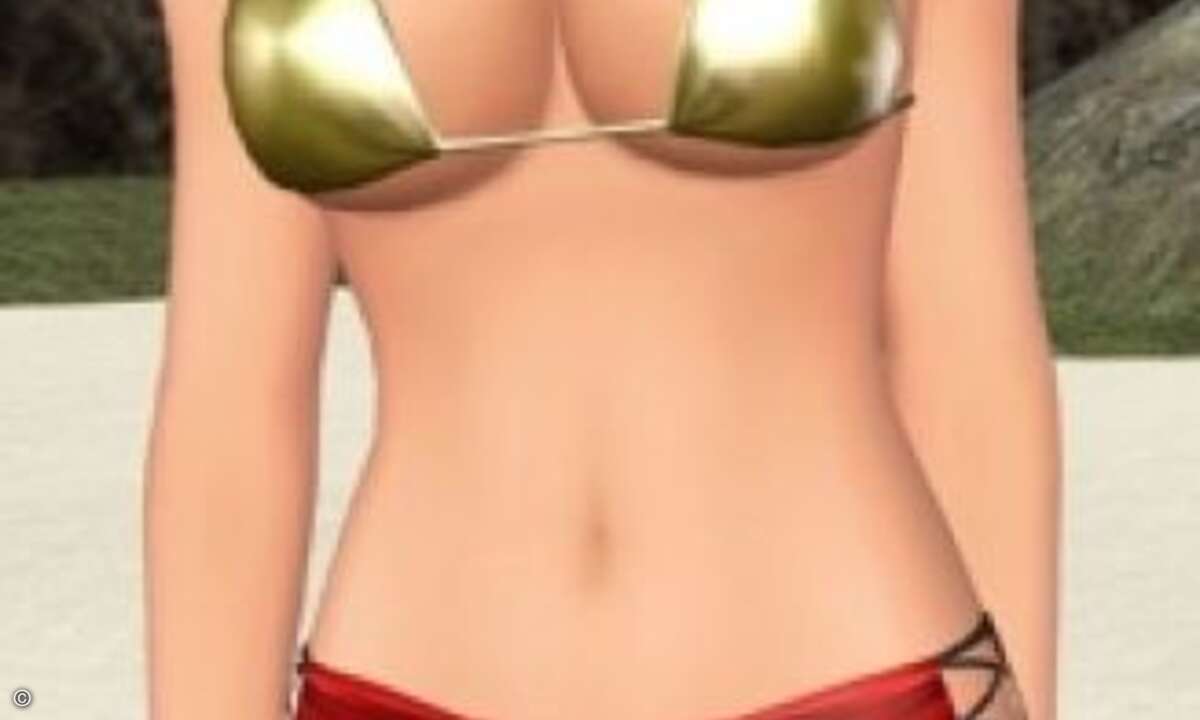 Oder Tina Armstrong aus »Dead or Alive: Xtreme Beach Volleyball«, die das passende Outfit für eine harte Runde Beachvolleyball gefunden hat.