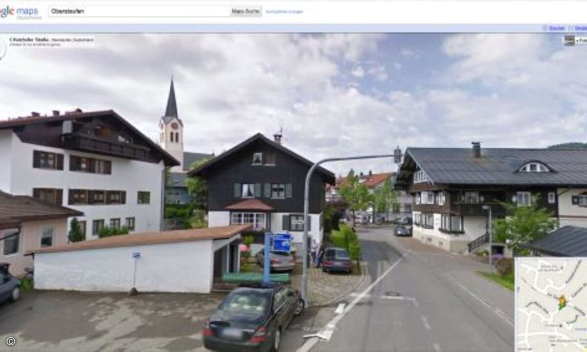 Als erster Ort in Deutschland ist Oberstaufen im Allgäu bei Street View online geschaltet worden