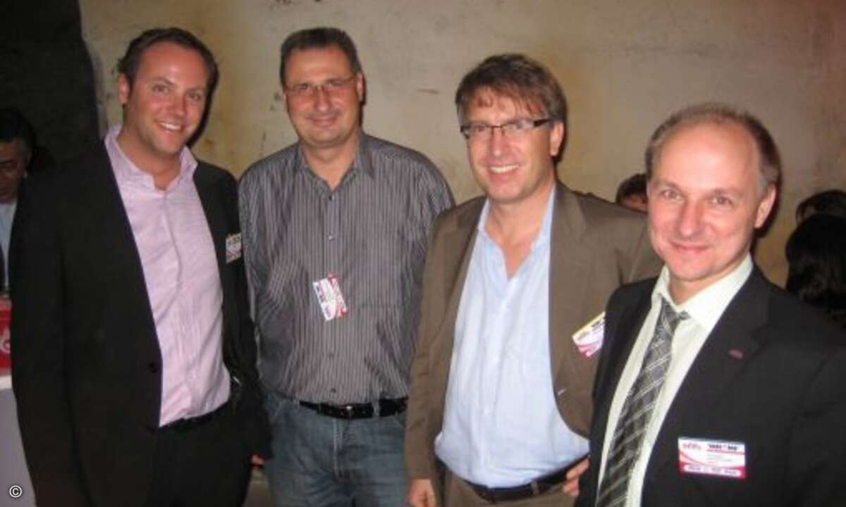 Oliver Roth (Prianto), Andreas Dudda (Devil), William Geens (Prianto) und Jörg Hasselbach (Devil)