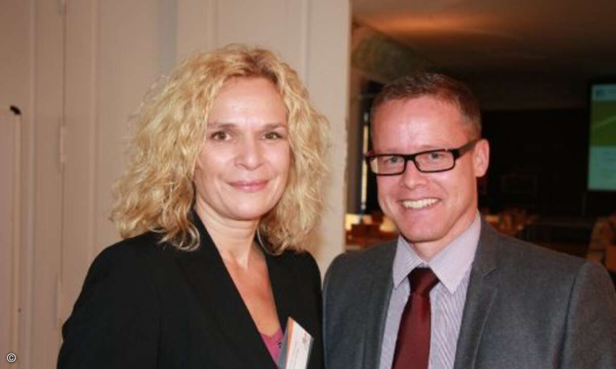 Dorothee Stolzenberg (Microsoft) und Andy Altmeyer (A Eins)