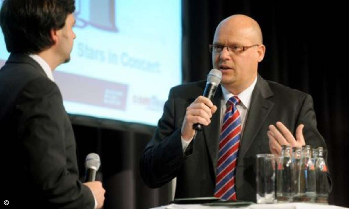 Comteam Beiratsvorsitzender Uwe Neininger im Gespräch
