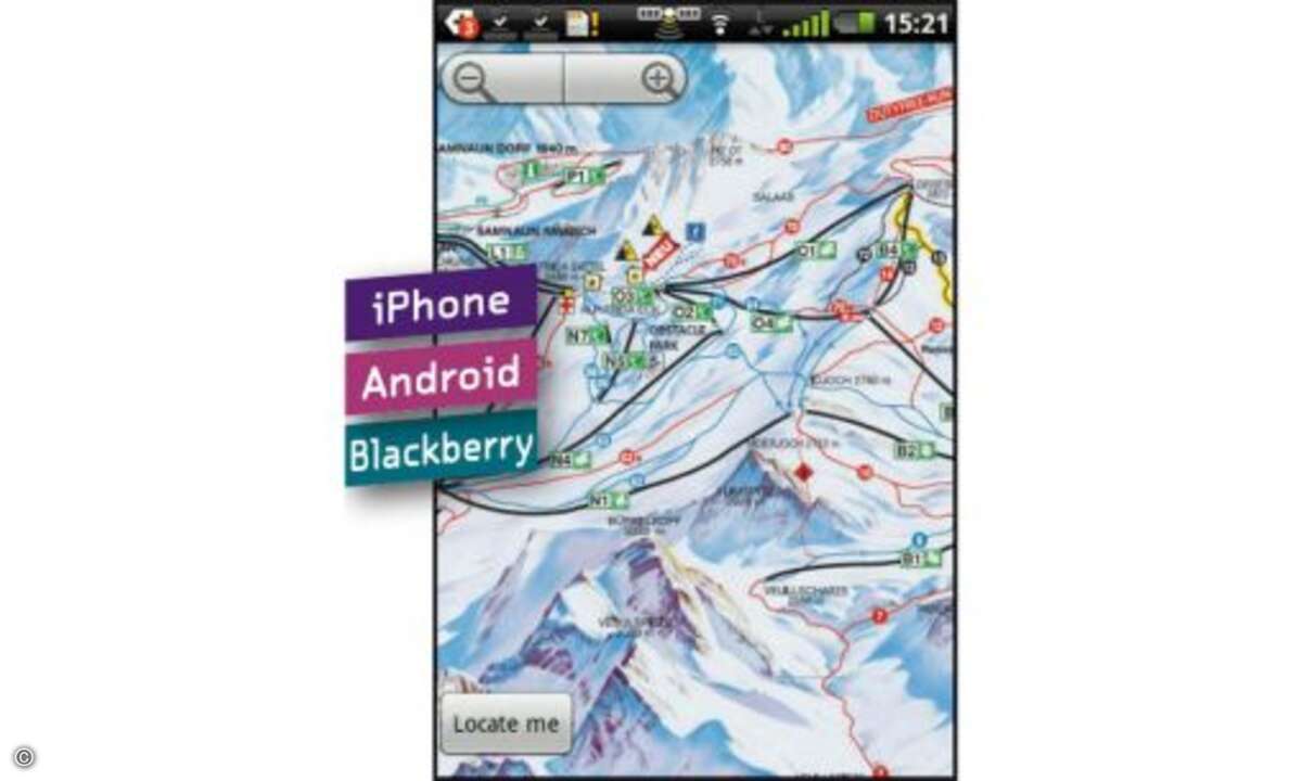 Satski: Mit Satski bekommen ambitionierte Skifahrer einen praktischen Begleiter an die Hand. Die App berechnet Skirouten, Geschwindigkeiten und Distanzen, während der Höhenmesser eine Pi-mal-Daumen-Auskunft über die erreichte Höhe gibt. Satski kennt