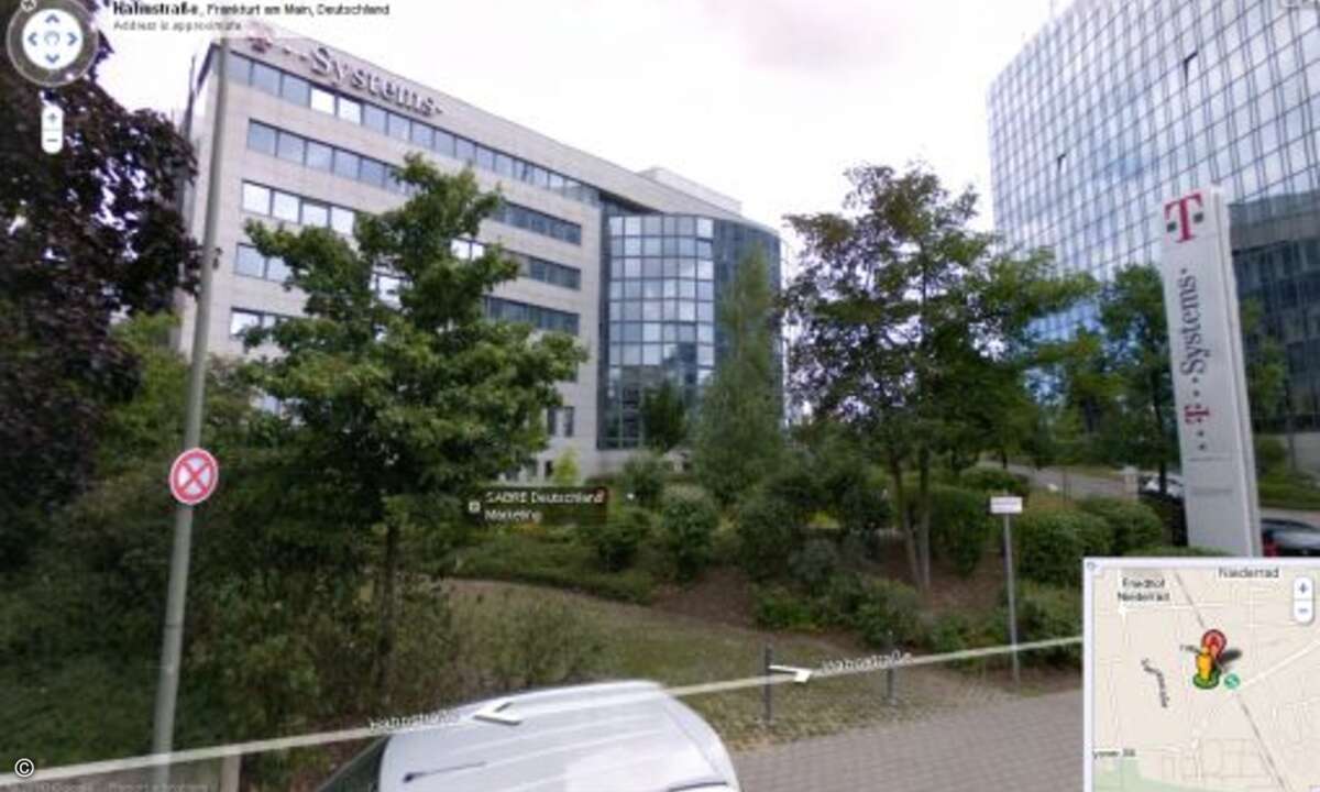 Der Sitz von T-Systems in Frankfurt