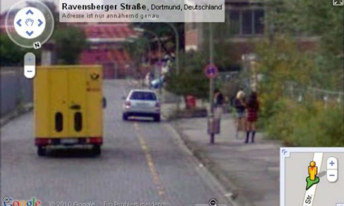 ... ebenso wie der Kollege von DHL, der sich ein kleines Päuschen im Dortmunder Rotlichtviertel gönnt.