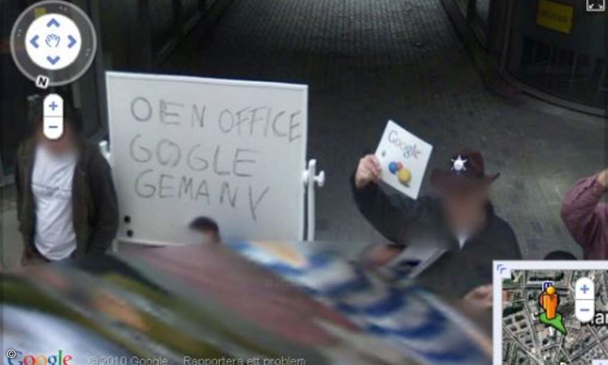 Peinlich: Offenbar wissen nicht alle Hamburger Google-Mitarbeiter, bei wem sie da arbeiten...