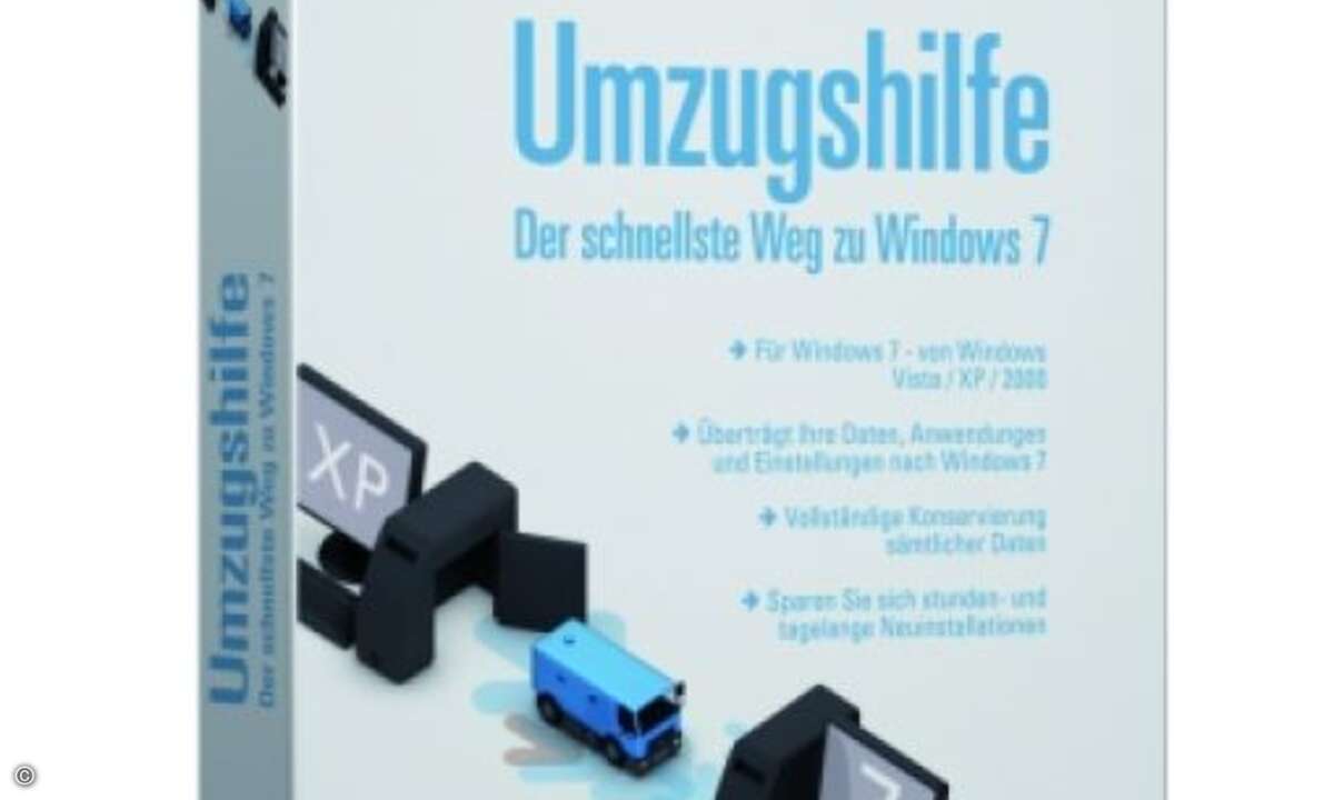 Migrations-Software »Umzugshilfe für Windows 7« von O&O Software