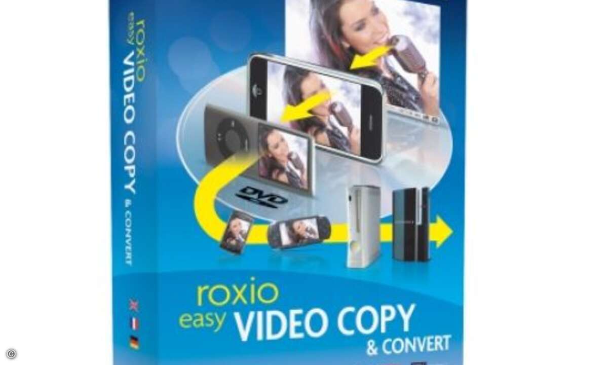 Kopier-Software »Easy Video Copy & Convert« von Roxio