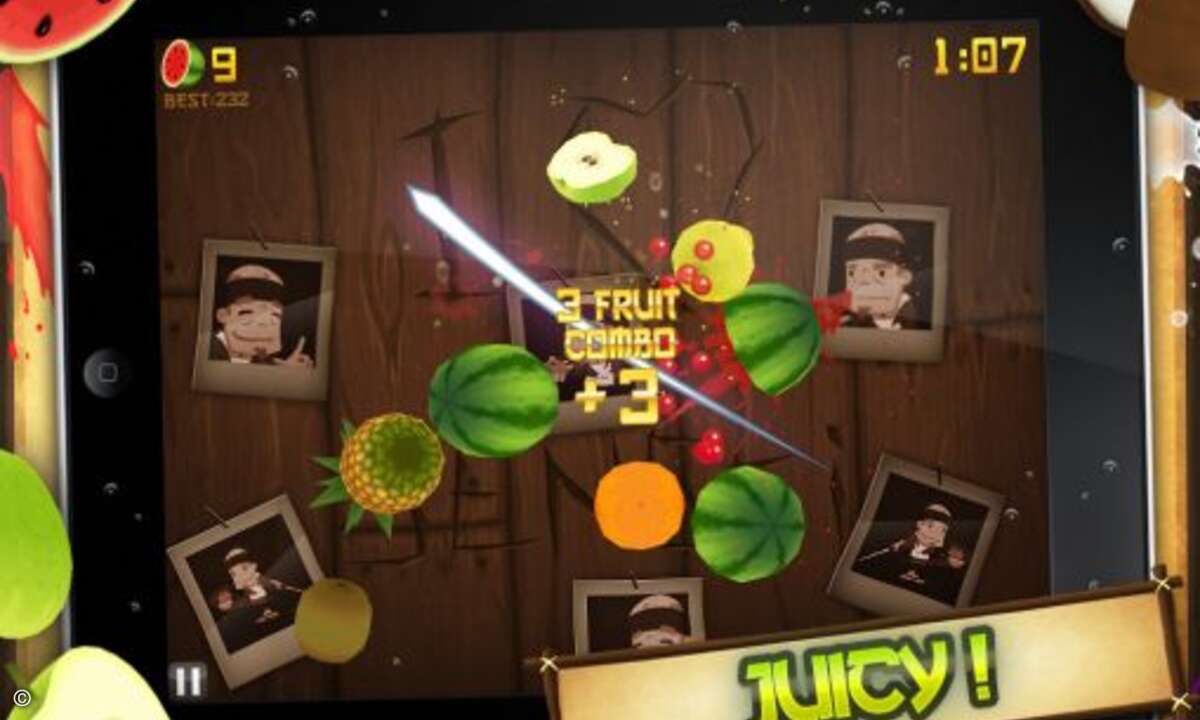 Platz 6: Fruit Ninja