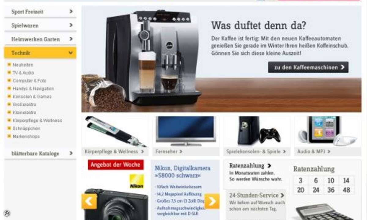 Der Baur Versand kommt auf einen Stressindex von 45,1.